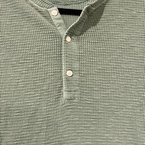 RL green waffle henley